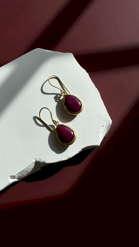 RUBY DANGLING EARRINGS