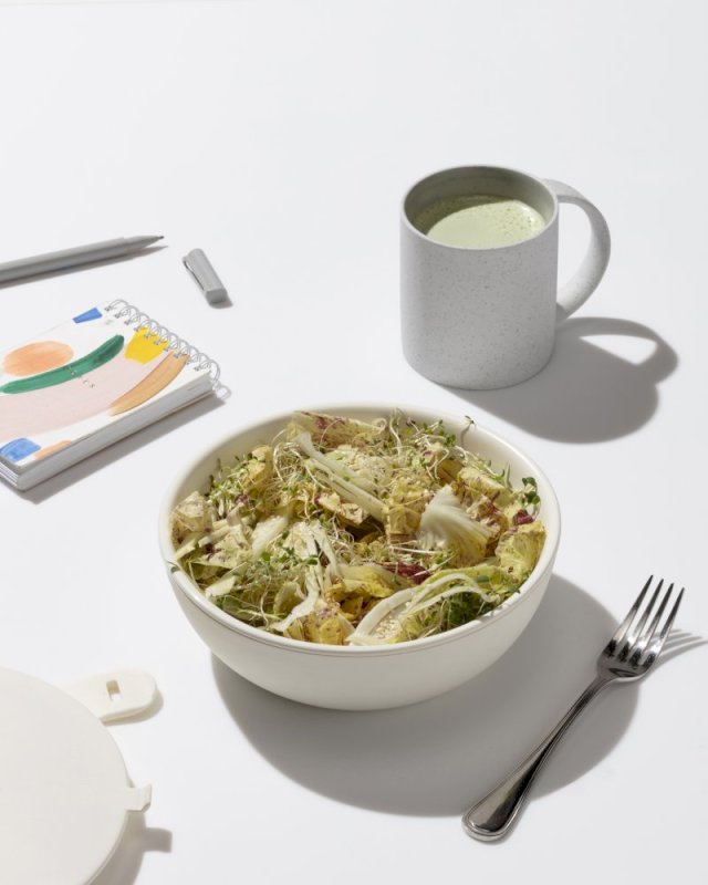 PORTER CERAMIC LUNCH BOWL (CREAM)