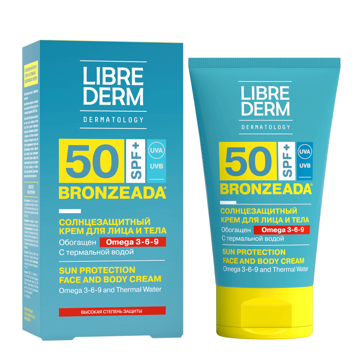 كريم واقي من الشمس SPF50 مع أوميغا 3-6-9 والمياه الحرارية – 150 مل