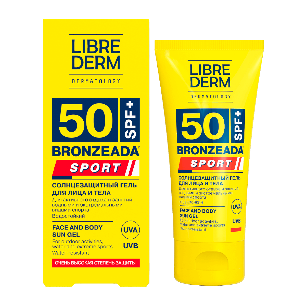 جل واقي من الشمس للوجه والجسم SPF 50 للرياضة – 50 مل