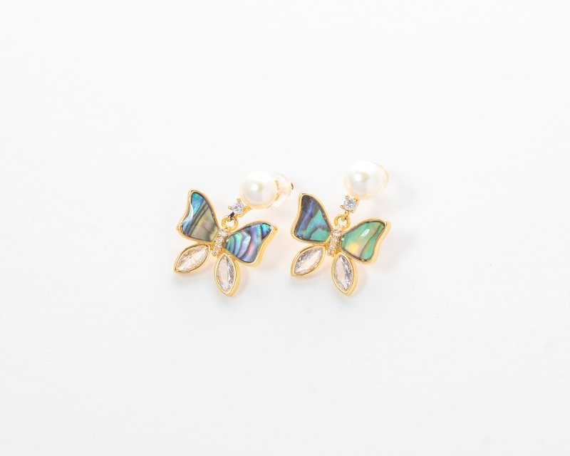 Butterfly Pearls Earings