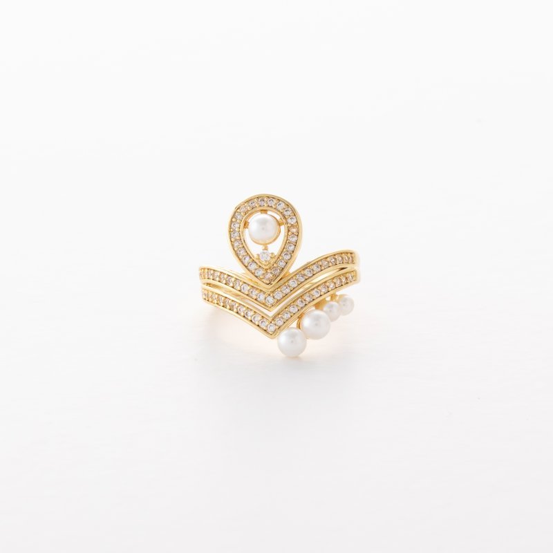 Crown Pearl Ring