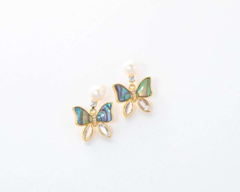 Butterfly Pearls Earings