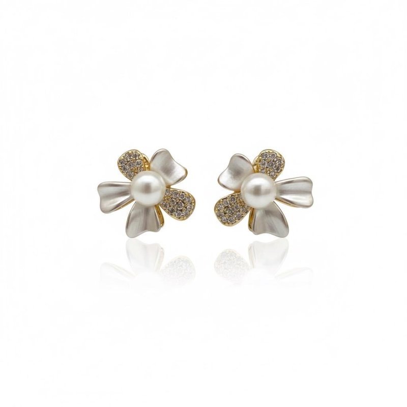 Pearl Blossom Earrings