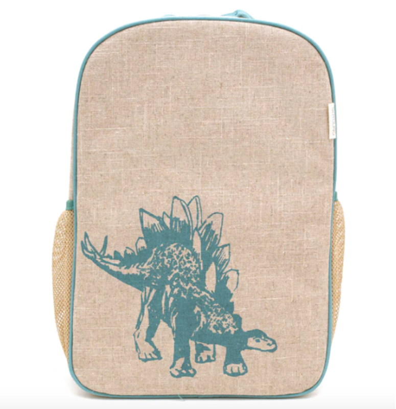 Green Stegosaurus Grade School Backpack