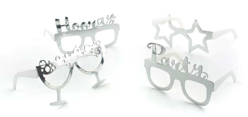 Silver Fun Glasses