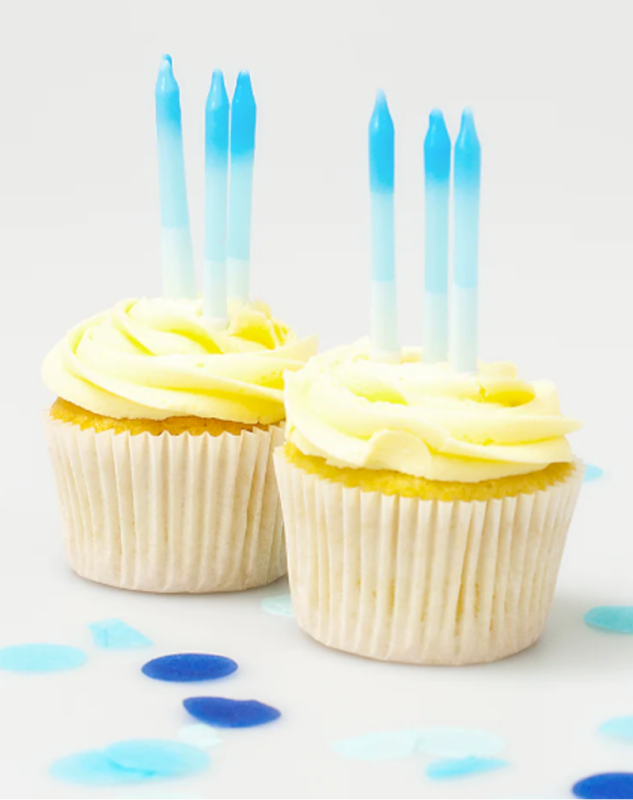 Blue Ombre Candles