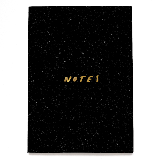 Black Speckles Notes Notebook