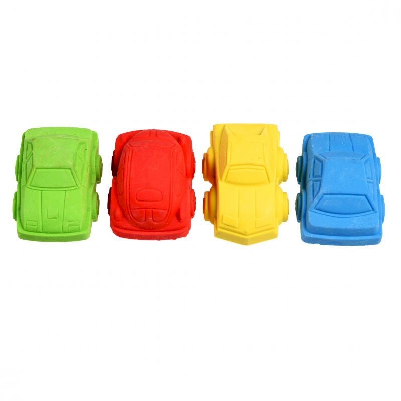 Car erasers (set of 4) - Road Trip