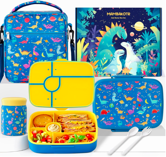 Kids Bento (Blue Dinosaur)