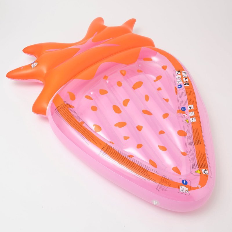 Luxe Lie-On Float Strawberry Pink Berry