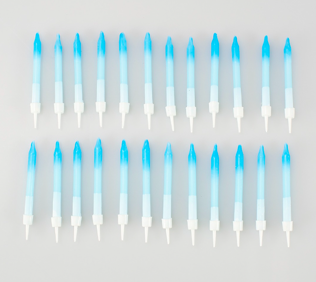 Blue Ombre Candles