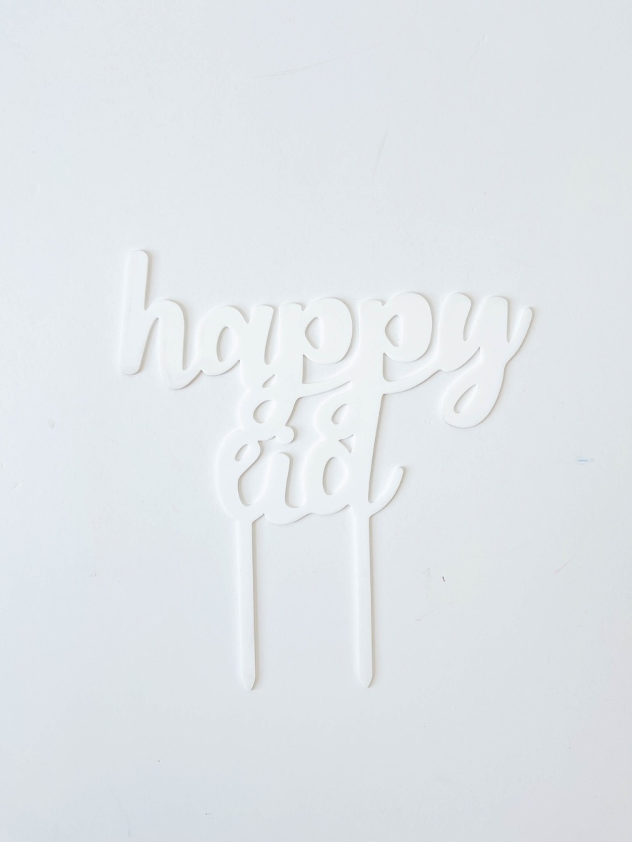 Happy Eid White