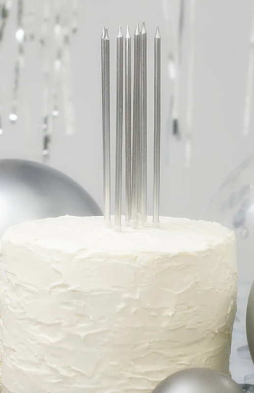 Silver Tall Candles