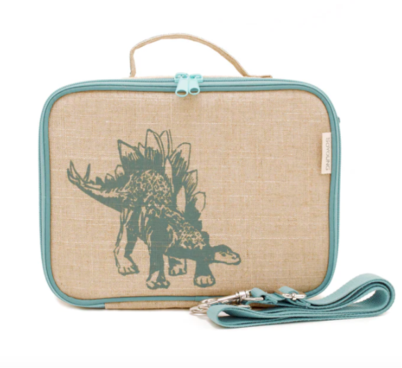 Green Stegosaurus Lunch Bag