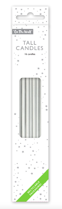 Silver Tall Candles