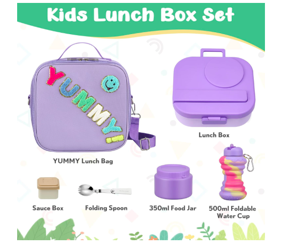 Kids Bento Set (Purple)