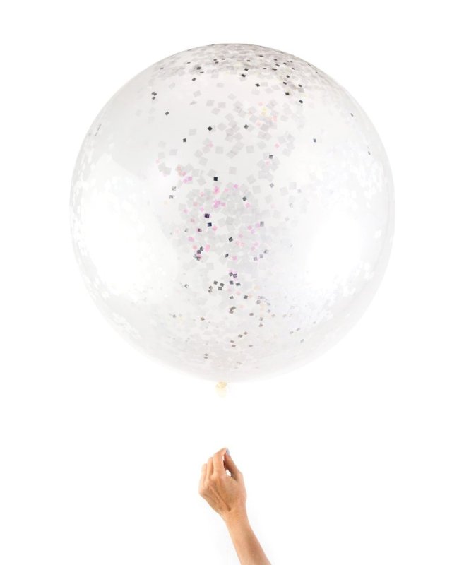 Iridescent Jumbo Confetti Balloon