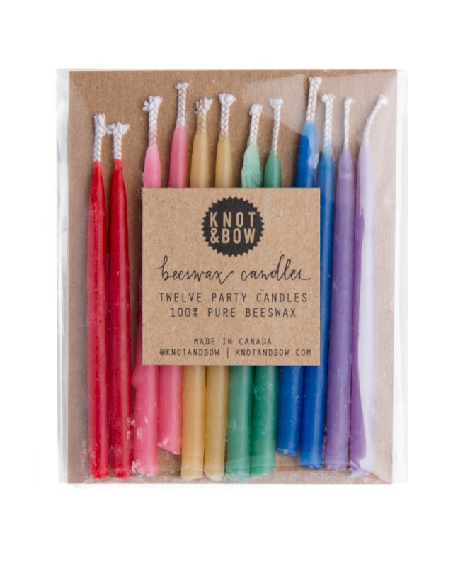 Assorted Ombre Beeswax Party Candles