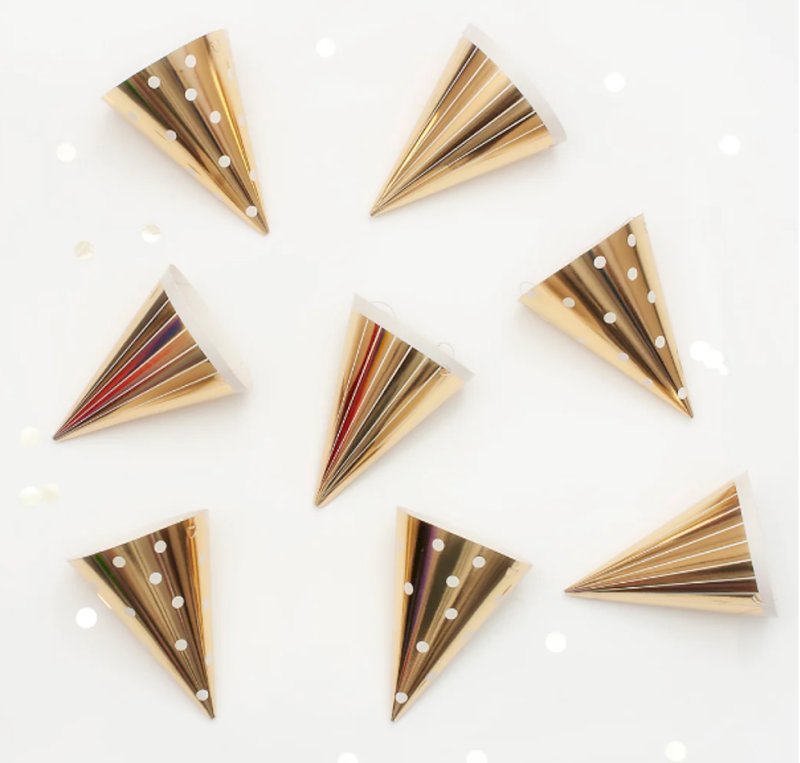 Gold Party Hats
