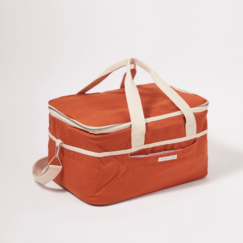 Canvas Drinks Bag Terracotta