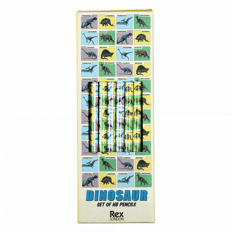 HB pencils (pack of 6) - Prehistoric Land