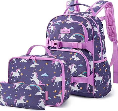 Unicorn Backpack Set (3pcs)
