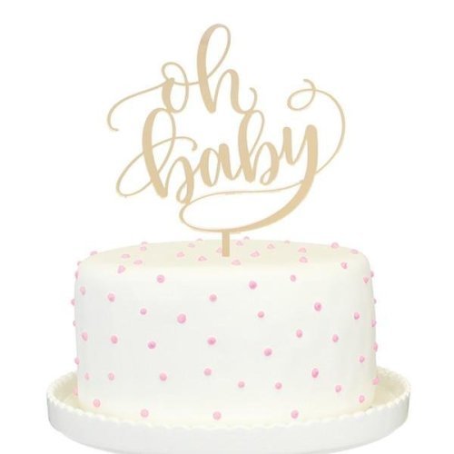 Gold Mirror - Oh Baby Topper