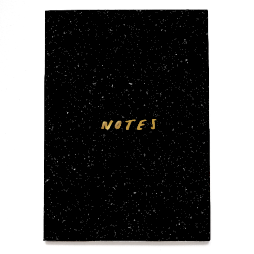 Black Speckles Notes Notebook