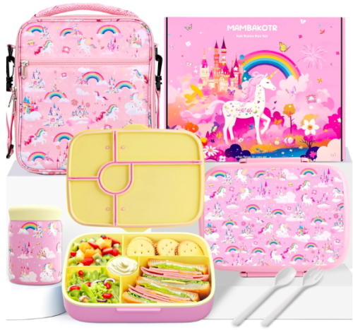 Kids Bento (Unicorn & Rainbow)