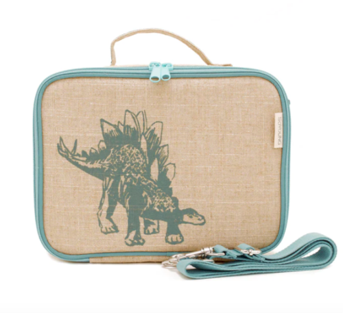 Green Stegosaurus Lunch Bag