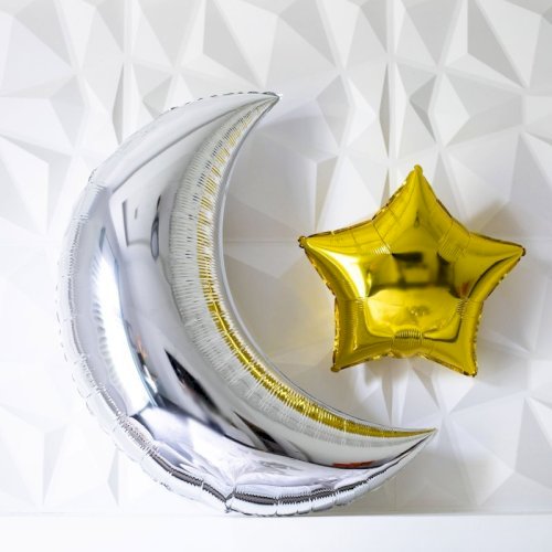 Crescent Star Balloons
