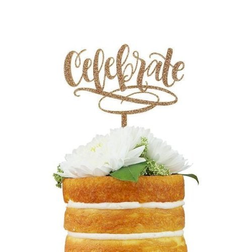 Gold Glitter - Celebrate Topper