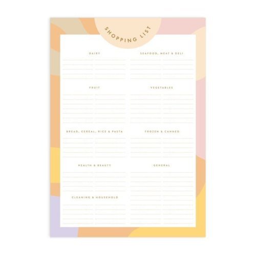 Helios A5 Shopping List Magnet Notepad