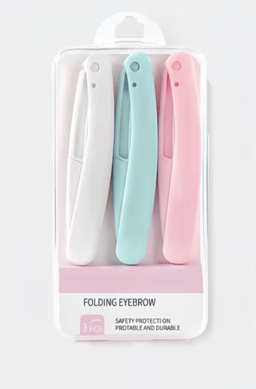 3Pcs /Set Womens Precision Hair Removal Set - Safe & Painless Eyebrow Trimmer & Shaver