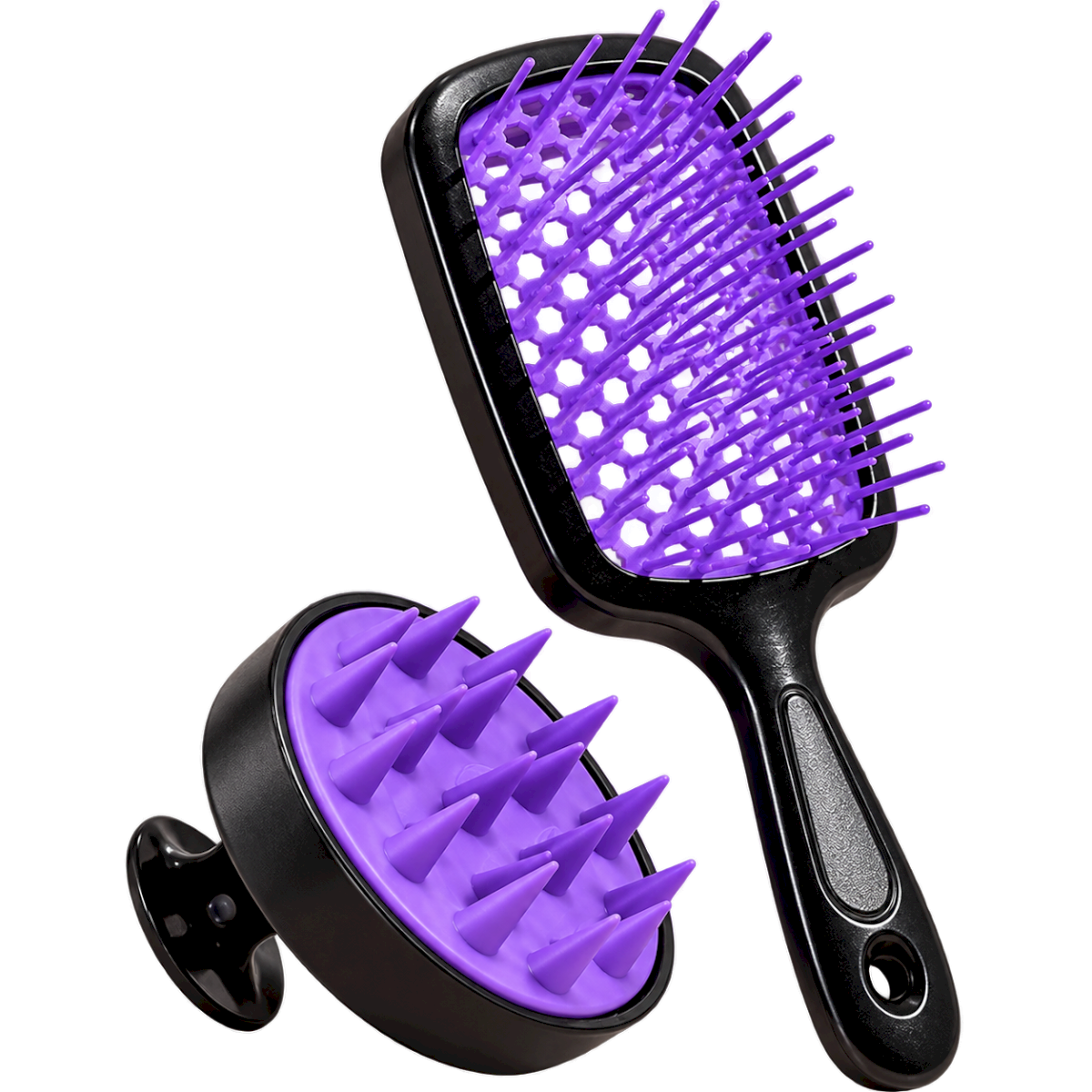 2-Piece/set Scalp Massage Comb Set, PP Material With Shampoo Brush & Vent Hair Brush,