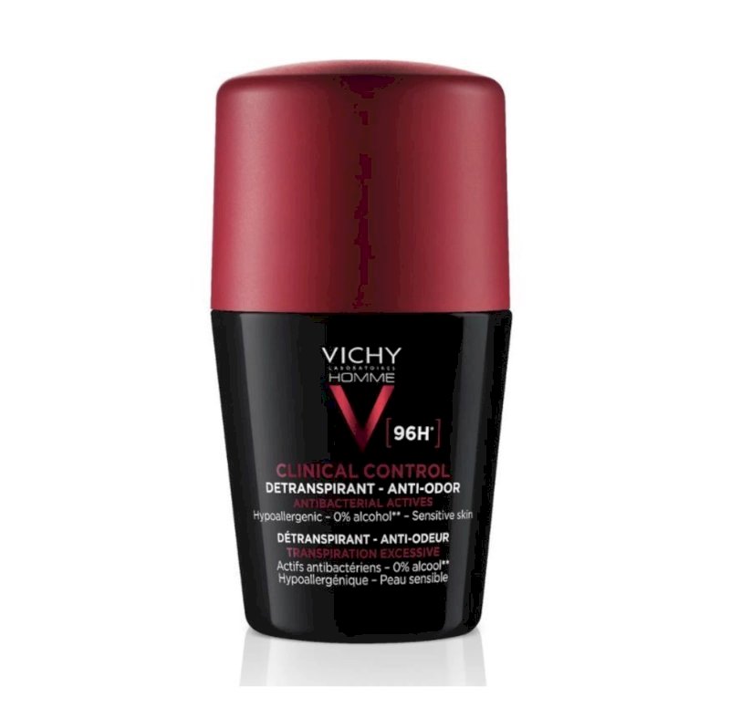 Vichy Men's Clinical Control 96hr Protection Anti-Perspirant Roll On Deodorant