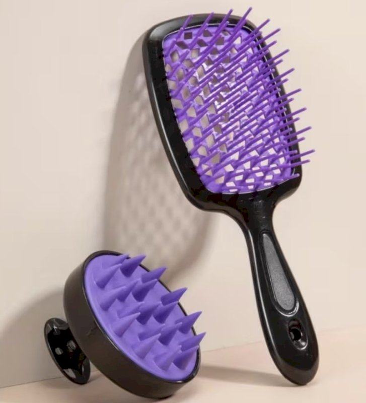 2-Piece/set Scalp Massage Comb Set, PP Material With Shampoo Brush & Vent Hair Brush,