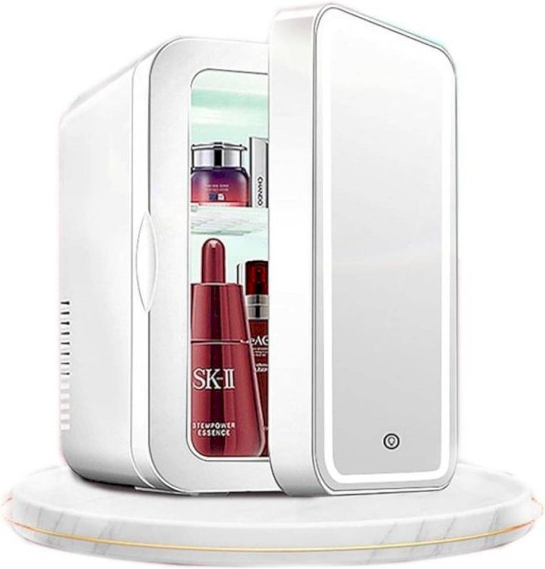 Mini Fridge with Mirror & LED