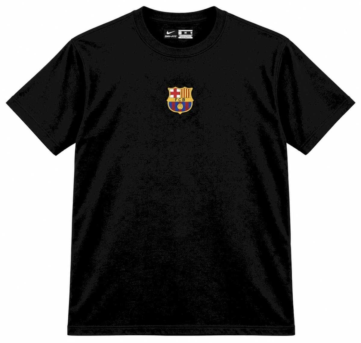 FC Barcelona Black T-Shirt - B-Legacy Edition - 100% Cotton