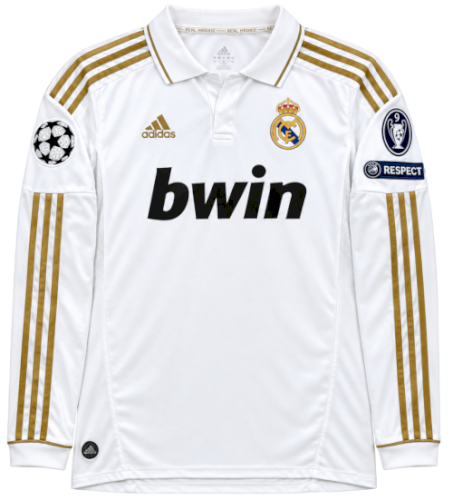 Real Madrid 2011/12 - Home kit - Long sleeve