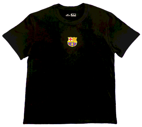 FC Barcelona Black T-Shirt - B-Legacy Edition - 100% Cotton