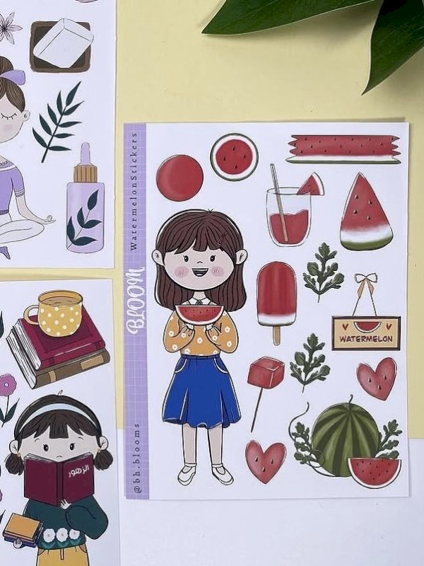 مجموعة ملصقات البنات 1