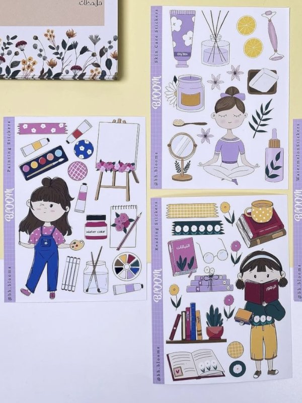 مجموعة ملصقات البنات 1