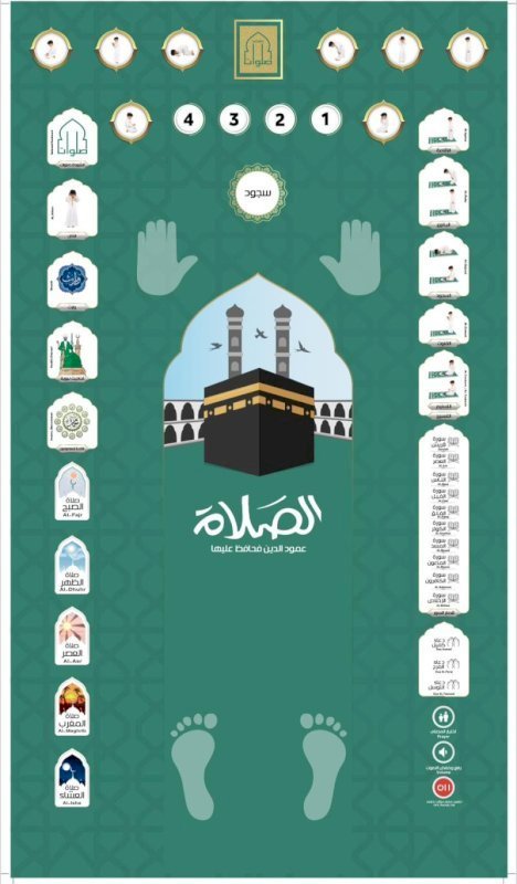 سجادة صلوات المطورة (بصوتين) شكل رقم 2