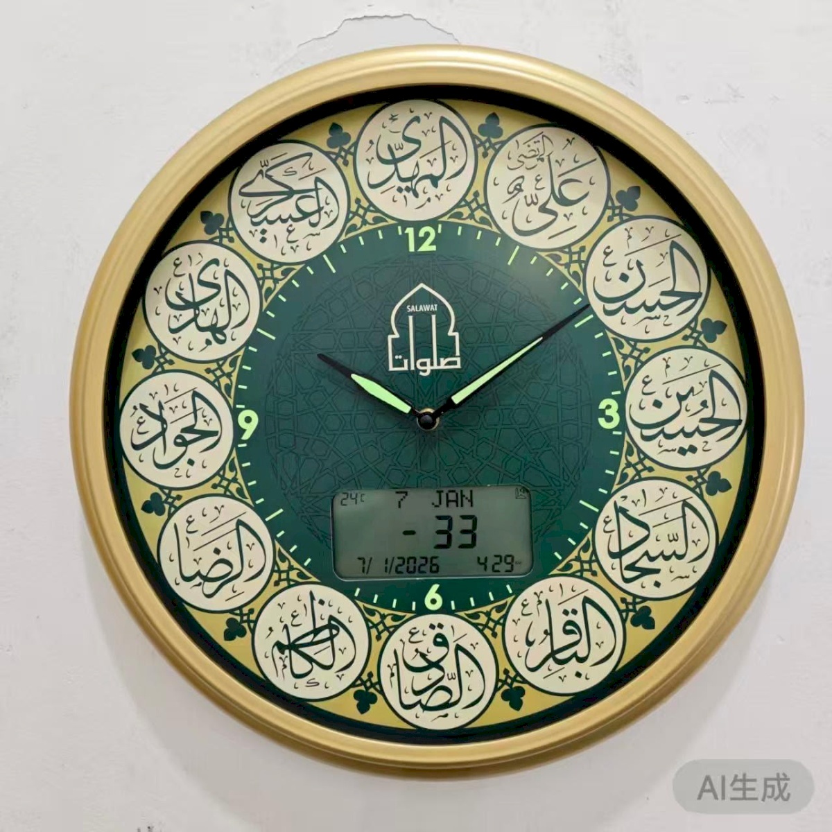 ساعة صلوات 45 سم -ب