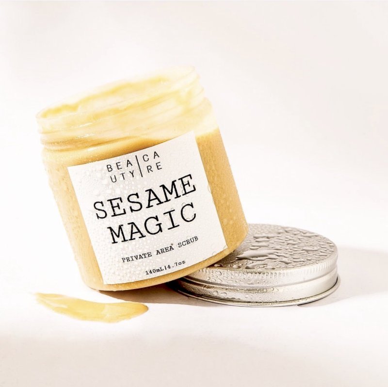 مقشر السمسم السحري للمنطقة الحساسة