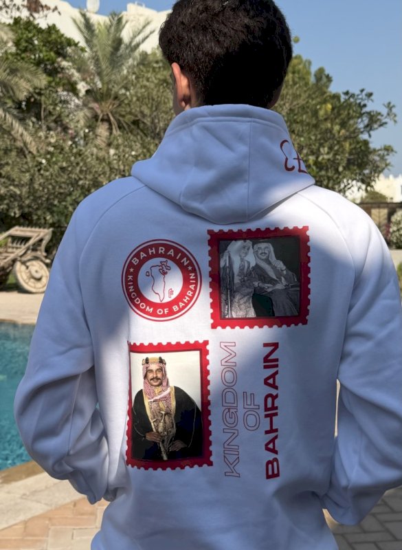 +973 Bahrain hoodie - white