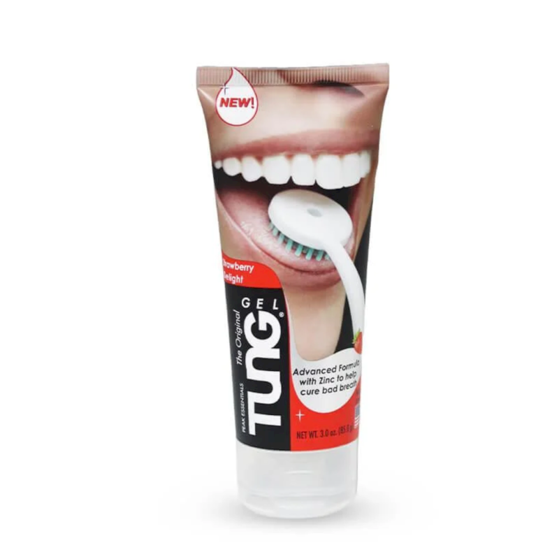 جل اللسان بنكهة الفراولة