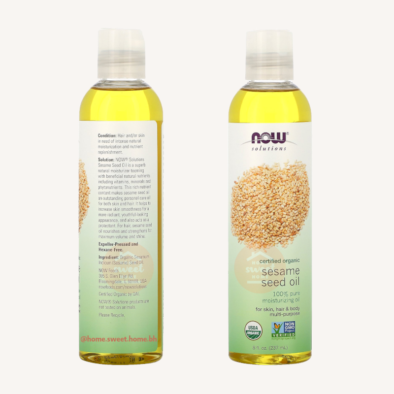 NOW Foods, Solutions, Sesame Seed Oil, Certified Organic